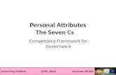 Personal attributes competency framework