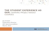 The Student Experience as OER