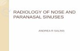 Radiology of nose and paranasal sinuses