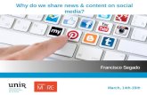 Why do we share news & content on Social Media