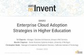 (ISM203) Enterprise Cloud Adoption Strategies in Higher Education