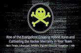 Rise of the Evangelists: Creating Hybrid Roles and Cultivating the Hacker Mentality in Your Team