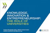 Knowledge, Innovation & Entrepreneurship: The role of Universities - Andrea-Rosalinde Hofer