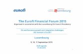 Eurofi luxembourg forum (draft agenda) 9-11 septembre