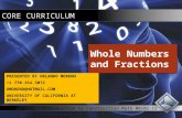 Whole numbers and fractions