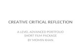 Creative critical reflection BY MOMIN KHAN