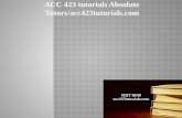 ACC 423 tutorials Absolute Tutors/acc423tutorials.com
