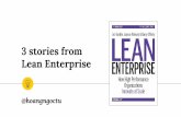 3 stories from Lean Enterprise