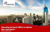 Choosing serviced office in jakarta do's and dont's