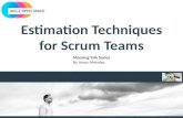 Estimation techniques for Scrum Teams