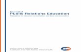 Journal of Public Relations Education - JPRE Vol 2 Issue 2 2016