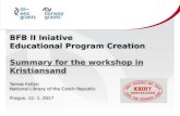 Summary for the workshop in Kristiansand