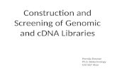 Genomic and c dna library