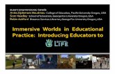 Immersive Virtual Worlds in Educational Practice: Introducing Educators to Second Life