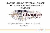 Leading Organizational Change in a Disruptive Business Climate