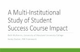 A multi-institutional study of student success course impact