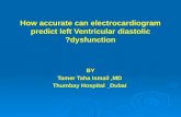 How accurate electrocardiogram predict LV diastolic dysfunction?