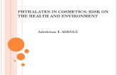 PHTHALATES IN COSMETICS: RISK ON THE HEALTH AND ENVIRONMENT