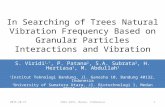In Searching of Trees Natural Vibration Frequency Based on Granular Particles Interactions and Vibration