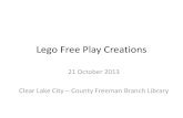 Lego free play creations