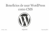 "Beneficios de usar WordPress como CMS", por Joan Artés en #OpenExpoBCN