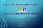 Facebook - Whatsapp Acquisition Deal Analysis