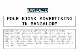 Pole Kiosk Advertising In Bangalore(+91-8095040506,)