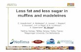 Less fat and sugar in muffins and madeleines by Markus Stieger, WUR