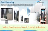 Why businesses need cloud solution