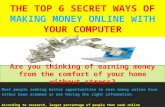 The top 6 secret ways of making money with computer