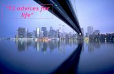 13 advices fo life