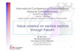 value creation on service through kaizen { @facebook.com}(online)