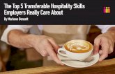 The top 5 transferable hospitality skills employers really care about