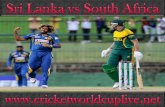 cricket ((( Sri Lanka vs South Africa ))) live streaming