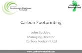 "Carbon Footprinting" by John Buckley, Carbon Footprint Ltd