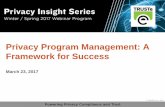 Privacy Program Management: A Framework for Success [Webinar Slides]