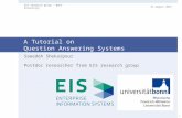 Tutorial on Question Answering Systems