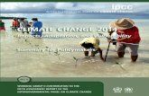 IPCC Working Group II: Climate Change Impacts, Adaptation, and Vulnerability - Summary for Policymakers