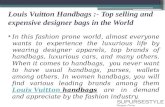 Louis Vuitton Handbags :- Top selling and expensive designer bags in the World