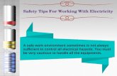 Safety Ttips For Working With Electricity