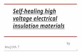 Self-healing high voltage electrical insulation materials