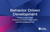 Workshop: Behavior Driven Development - Deliver value by Naveen Kumar Singh