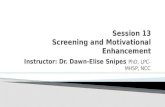 Screening and motivational enhancement