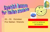 Spanish lessos for italian grupo 2 2011 12