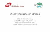 Effective Tax Rates in Ethiopia by Giulia Mascagni