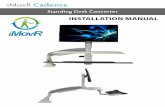 iMovR Cadence Standing Desk Converter Installation Manual