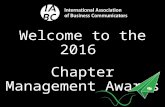 2016 IABC Chapter Management Awards