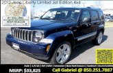 $27,951 *NEW* 2012 Jeep Liberty Limited Jet Edition 4x4 #125856