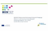 Technology Enhanced Teaching: What is it and how can it be assessed? 10.12.2015
