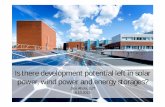Development potential of solar, wind and storage technologies